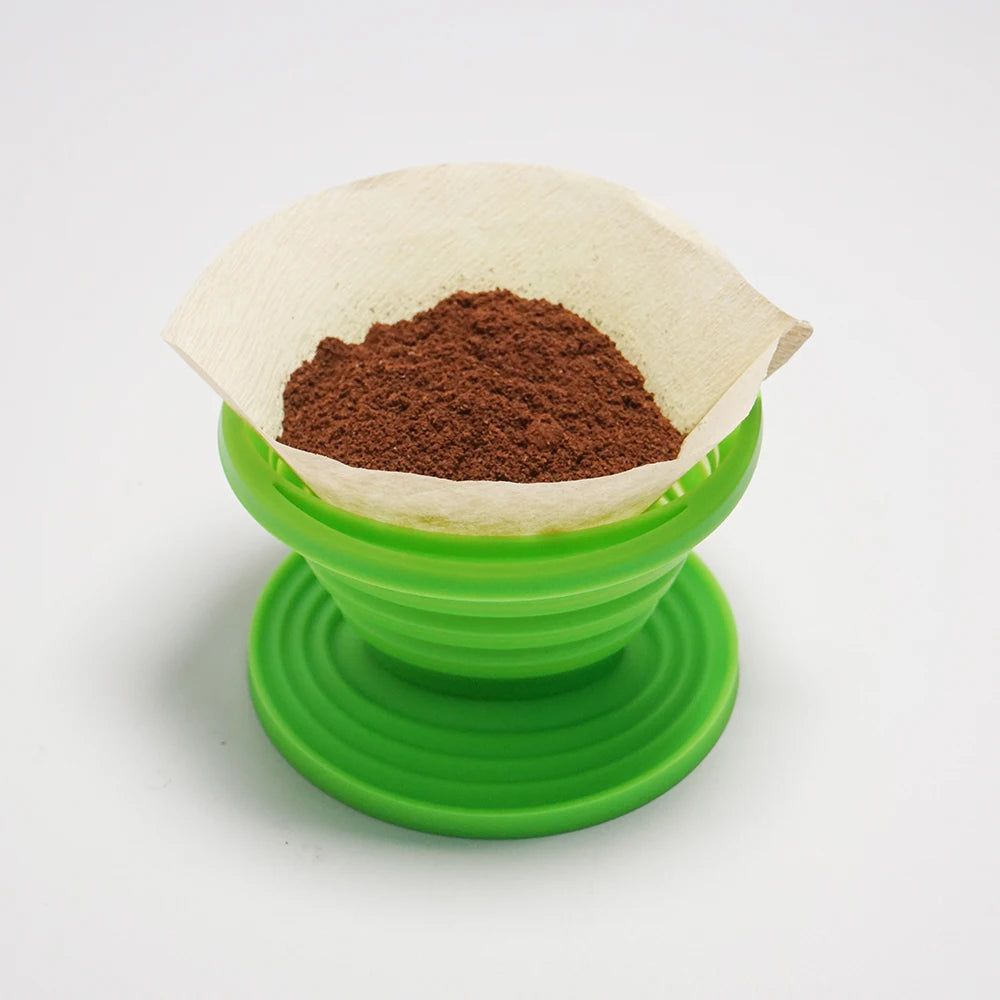 Coffee Dripper Silicone Reusable Cone Filter